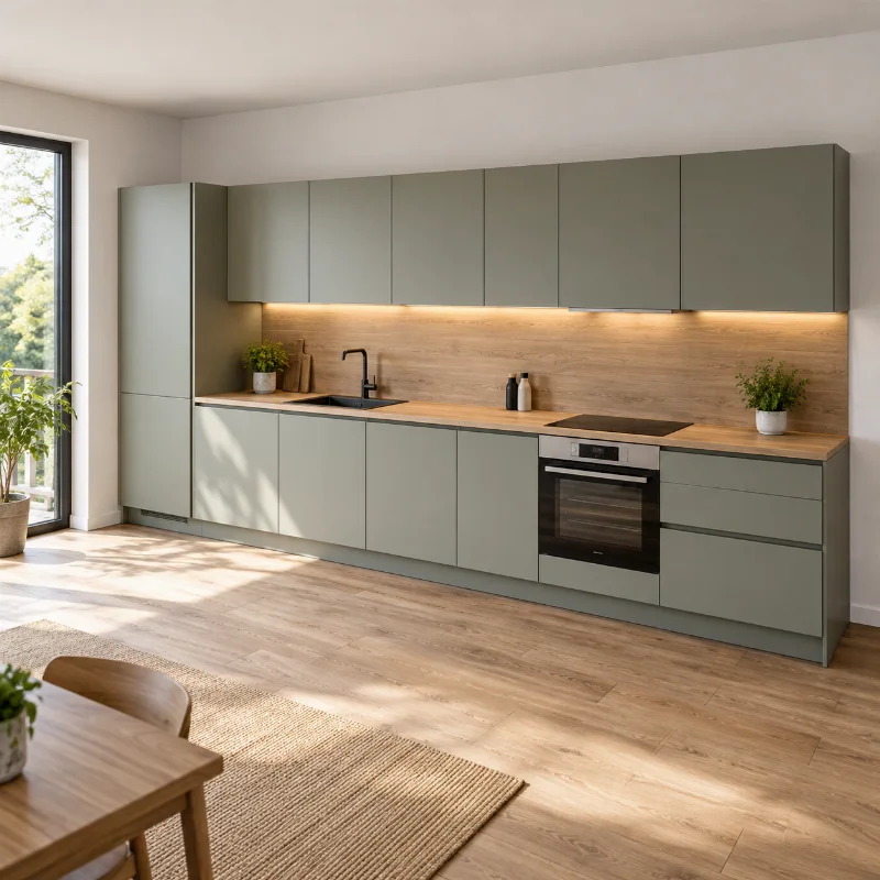 Example of a single-wall kitchen