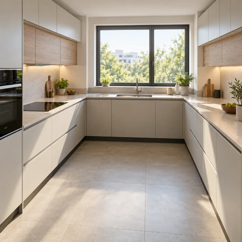 Example of a U-shaped kitchen